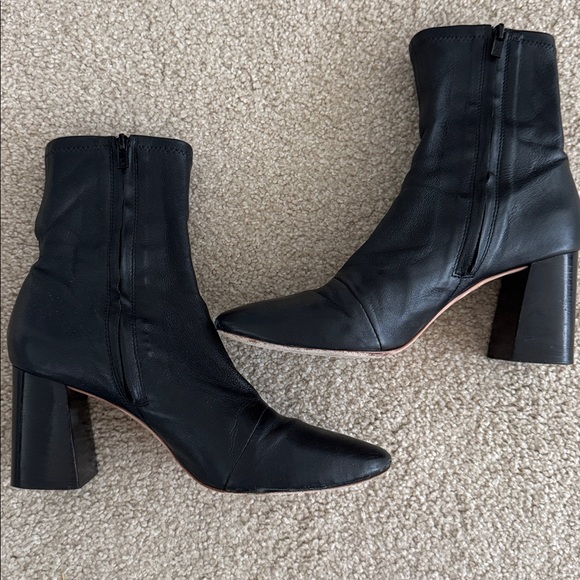 Loeffler Randall Black Leather Booties, sz 7 - Picture 5 of 6